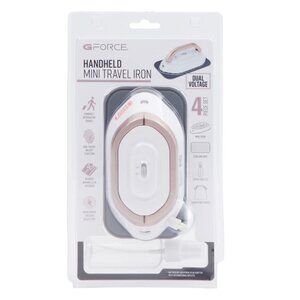 G-FORCE White Handheld Mini Travel Iron
